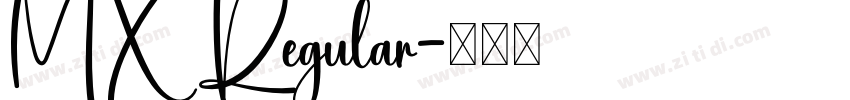 MX Regular字体转换